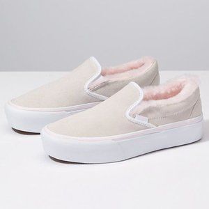 white vans with fur inside